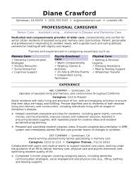 Caregiver Resume Sample Monster Com