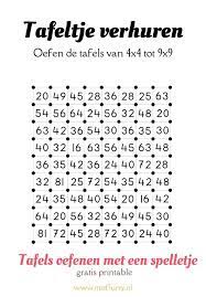 tafels oefenen met een spelletje gratis printable awesome dutch bloggers group board tafels oefenen tafels van vermenigvuldiging en tafels