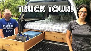 You don't have to own a large truck to get a camper like this, but you should mike bliss was the 2002 nascar camping world truck series champion. Our Truck Bed Camping Setup Diy And Stealth Youtube