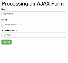 Let's take a look at our html markup. How To Submit Ajax Forms With Jquery Digitalocean