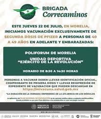 1 day ago · santa catarina / 27.07.2021 11:46:21. Morelia Anuncian Segunda Dosis De Vacuna Pfizer Para Los De 40 A 49 El Sol De Morelia Noticias Locales Policiacas Sobre Mexico Michoacan Y El Mundo