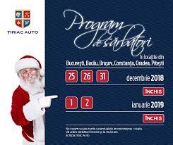 Sa vedem deci in care hipermarketuri, supermarketuri si lanturi de magazine va veti putea cumpara sarmale, cozonaci, sampanie, vin si bucate traditionale pentru mesele de craciun si. Program De Sarbatori La Tiriac Auto Tiriac Auto