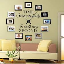 This beautiful photo wall clock kit is our most popular item! Real Family Clock Wall Decal Clock Stickers For Walls Trendy Wall Designs