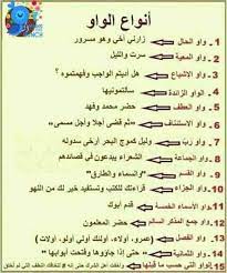 أنواع الواو learn arabic language learning arabic learn english words