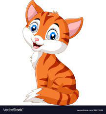 illustration of cartoon funny cat isolated on white background download a free preview or high qualit cartoon cat drawing cat art illustration cartoon animals