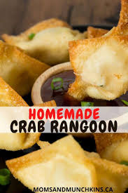 Homemade Crab Rangoons Recipe Appetizer Recipes Homemade Crab Rangoon Crab Rangoon