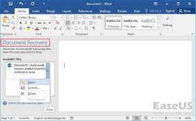 How do you recover a document in microsoft word? 5 Ways To Recover Unsaved Deleted Word Document Windows 10 Easeus