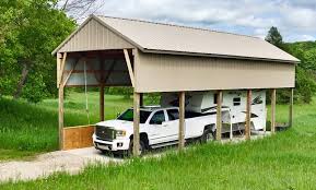 What does a roof over a mobile home look like? 19 Portable And Permanent Rv Shelters For Campers