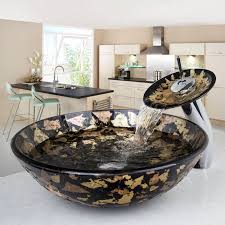 re round bowl bathroom wash glass basin