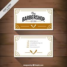 Free barber business card templates online by designhill. Free Vector Barbershop Business Card