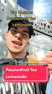 Refreshing Tim Hortons Passionfruit Tea Lemonade Taste Test
