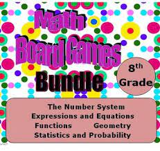 Math Board Games Bundle 8th Grade 8 Ns 8 Ee 8 F 8 G 8 Sp Math Board Games Math Lesson Plans Math