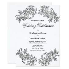 Vintage Black White Bohemian Floral Wedding Card Weddinginvitations Wedding Inv Vintage Wedding Invitations Wedding Invitations Diy Vintage Wedding Cards