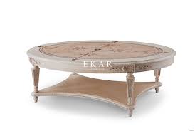 Antique coffee tables should be the focal point in any living room or reception area. Ash Wood Antique Oval Shaped Living Room Coffee Table Ekar Furniture