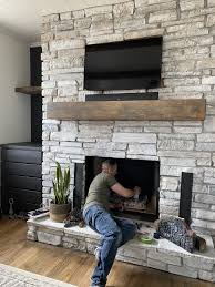 That's just as true in minecraft as it is in real life. How To Whitewash A Stone Fireplace Super Easy Project Designs By Karan