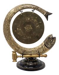 Check spelling or type a new query. Vintage Large Unique Brass Gong Asian Decorative Koi Fish Gong With Brass Hammer Spectacular On Chairish Com Brass Gong Brass Ship