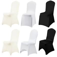 Balsacircle 100 pcs white polyester folding chair covers linens for wedding reception party supplies decorations. 10 50 100 200 X Spandex Stretch Folding Chair Cover Elastic Covers Wedding Party Ebay