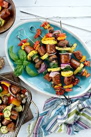 Remove sausage from the pan, and add a bit more oil if necessary. 30 Minute Chicken Sausage And Italian Vegetable Kebabs Simply Scratch
