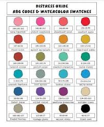 Rgb Codes For Distress Oxide Inks Distress Oxide Ink Rgb