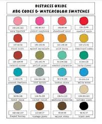 rgb codes for distress oxide inks distress oxide ink rgb