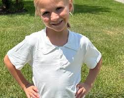 White Bamboo school style polo shirt