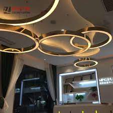 When it comes to fine glassware across different designs, styles, prices, and shapes of chandeliers, the brand can be called the guru in its niche. China Modern Light Gallery Chandelier Simple Stainless Steel Circular Ring Decoration Pendant Lamp China Chandelier Lamp For Project