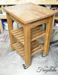 Cool ikea butcher block table. Ikea Bekvam Cart Makeover With Farmhouse Charm Interior Frugalista