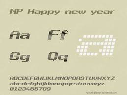 Np Happy New Year Italic Version 1 000 January 1 2006 Initial Release Font Sample On En Fontke Com Happy New Year Font Styles Names Initials