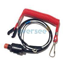 Stop Switch Safety Lanyard For Parsun Yamaha Honda Tohatsu Outboard 6e9 82575 09 66t 82575 Stop Switch Assembly Outboard Motors Outboard Yamaha