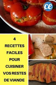 4 Recettes Faciles Pour Cuisiner Vos Restes De Viande Au Lieu De Les Jeter Recette Facile Recettes De Cuisine Cuisine