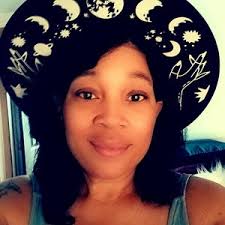 Moon Phase Wide Brim Hat: Black Goth Witch Hat