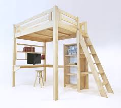 lit mezzanine alpage bois echelle hauteur reglable bett hochbett treppe