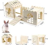 HS Maison pour animaux de compagnie en bois Cage à lapin Chine Pack plat  clapier à lapin Cage en bois Maison pour animaux de compagnie