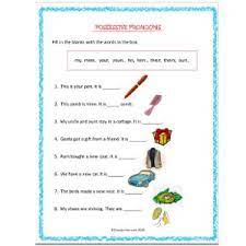 Third grade english language arts worksheets. English Possessive Pronouns Worksheet 1 Grade 2 Estudynotes