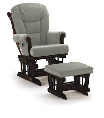 Lennox Multipositionlock Glider Chair And Ottoman Combo Espresso With Grey Paid Link For More Informat Chair And Ottoman Glider Rocking Chair Glider Chair