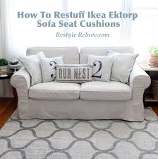 Updated How To Restuff Ikea Ektrop Sofa Back Cushions Sofa Back Cushions Ektorp Sofa Ikea Ektorp Sofa
