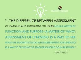 The Difference Between Assessment Of Learning And Assessment