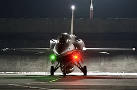We have a massive amount of desktop and mobile backgrounds. Hd Wallpaper Paf F 16 D Block 52 Black Jet Plane Aircrafts Planes Illuminated Wallpaper Flare