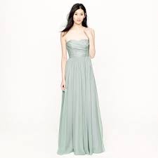 Arabelle Long Dress In Silk Chiffon J Crew I Know I Said I Don T Like Strapless But Then Again What Do I Kno Jcrew Wedding Dress Bridesmaid Attire Dresses