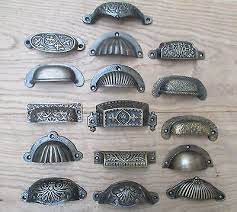Cast Iron Shell Cup Pull Kitchen Cabinet Cupboard Drawer Door Shell Handle Cup Pulls Kitchen Cupboard Drawers Cabinet Cupboard