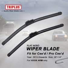Wiper Blade For Kia Ceed Pro Ceed 2013 Onwards 1set 26 14 Flat Aero Beam Windscreen Cee D Wiper Frameless Wiper Blades Windscreen Wipers Chevrolet Aveo