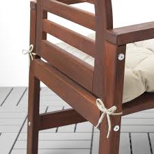 Product title rsh dcor outdoor patio set of 2 tufted adirondack chair seat cushions weather resistant, solid tango orange average rating: Kuddarna Chair Pad Outdoor Beige 19 5 8x19 5 8 Ikea