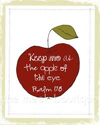 The apple of the eye was the pupil, the aperture at the center of the human eye. Apple Of My Eye Scripture Art Psalms Printable By Themeekboutique 5 00 Inspirational Words Memory Book Quote Psalms
