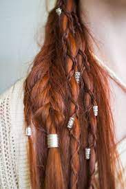 Viking Hairstyle With Braids And Beads Really Cool Hair Styles Viking Hair Hair Beads