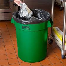 1 out of 5 stars with 1 ratings. Lavex Janitorial 32 Gallon Green Round Commercial Trash Can