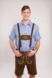 Lederhosen Bruin Geborduurd