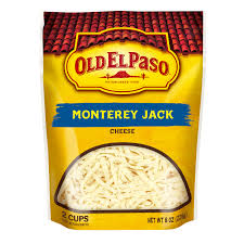 It originates from monterey in california, where it was first made by spanish missionaries under the name queso blanco pais, but it. Shredded Monterey Jack Cheese Mexican Cheese Old El Paso