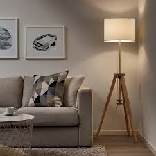 Lauters Floor Lamp With Led Bulb Ash White Ikea White Floor Lamp Lamps Living Room Floor Lamp