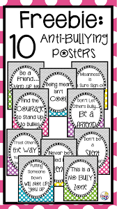 These Free 10 Anti Bullying Posters Are Great Teaching Tools And Good Reminders For The Kids In Y Bullying Activities Bullying Prevention Anti Bullying Posters