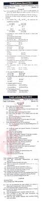 Chemistry 10th English Medium Past Paper Group 2 Bise Lahore 2014 Past Papers Chemistry 10 Chemistry